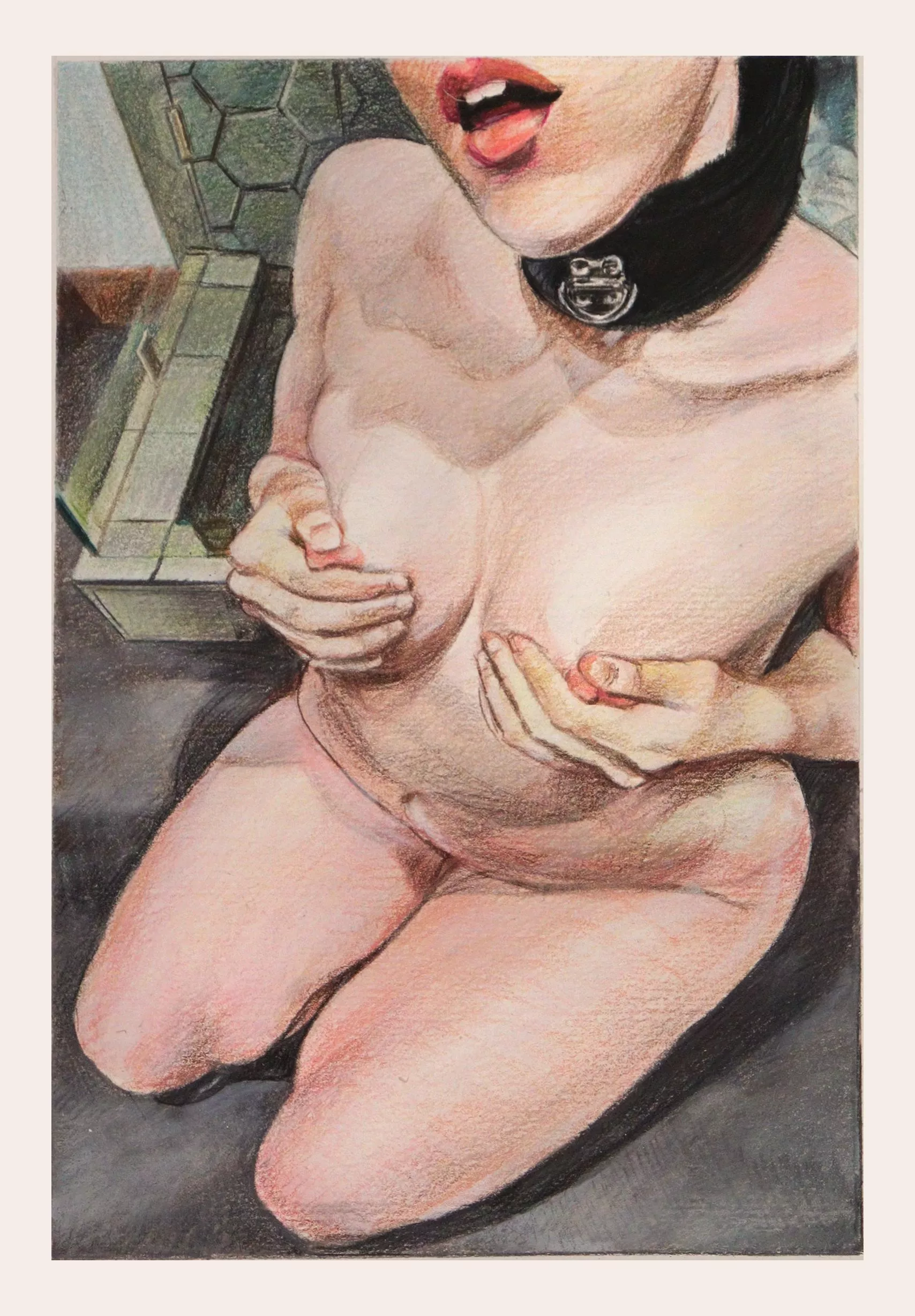 Collar and pinches posted by yours_lewdly