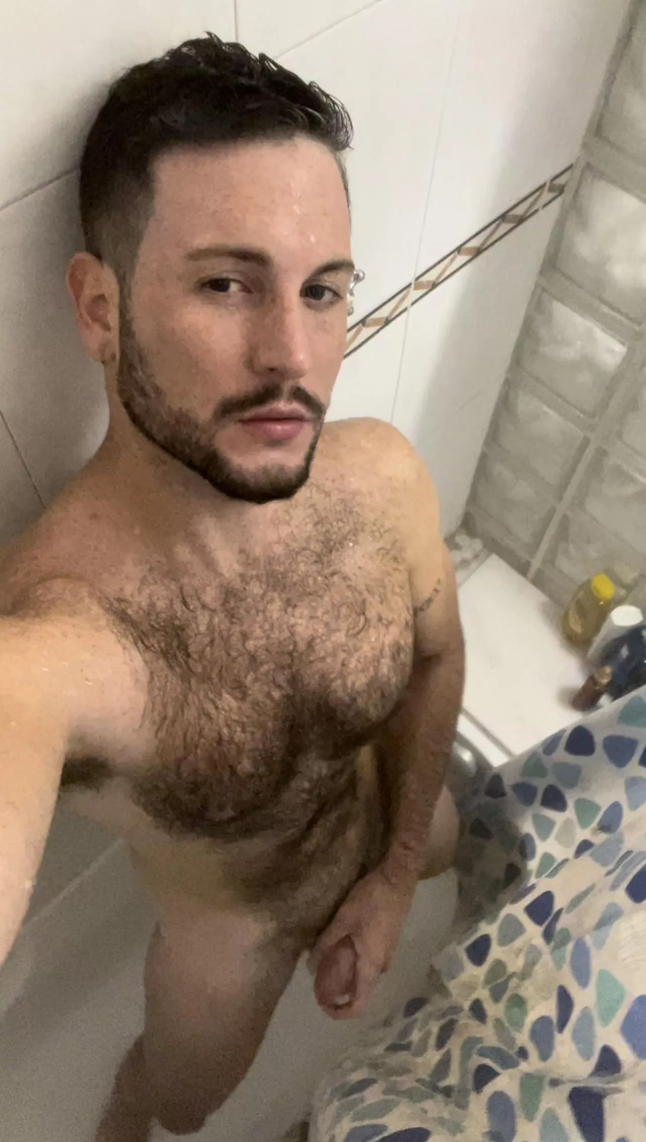 Come shower with me 😈🔥 posted by lospiesdejavi
