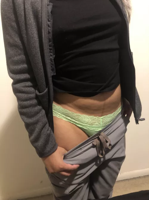 Green panties today [f] by nursedevilika