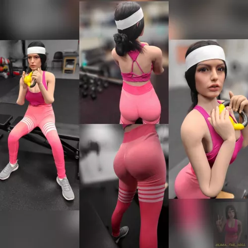 Lara can't lift too heavy as a doll, but that bootie ain't going to maintain itself by skipping leg day. by ocelotrevolverco