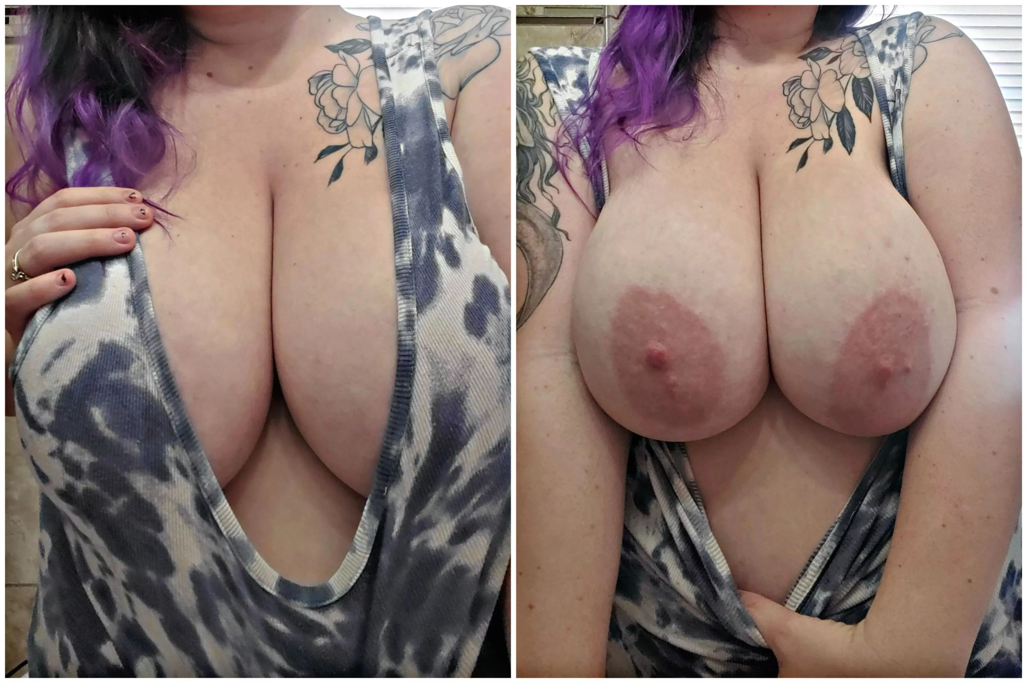 Love easy access in stretchy shirts 😜 posted by FeelinMyself90