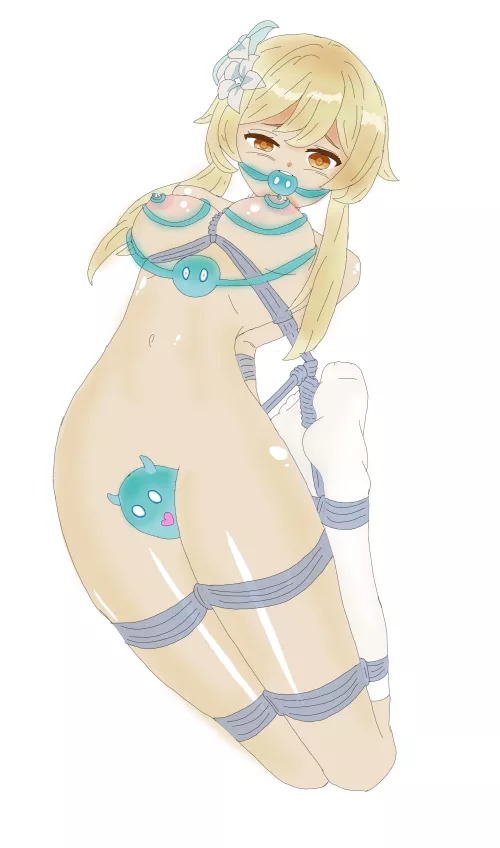 lumine with slimes by UrPrincess0329