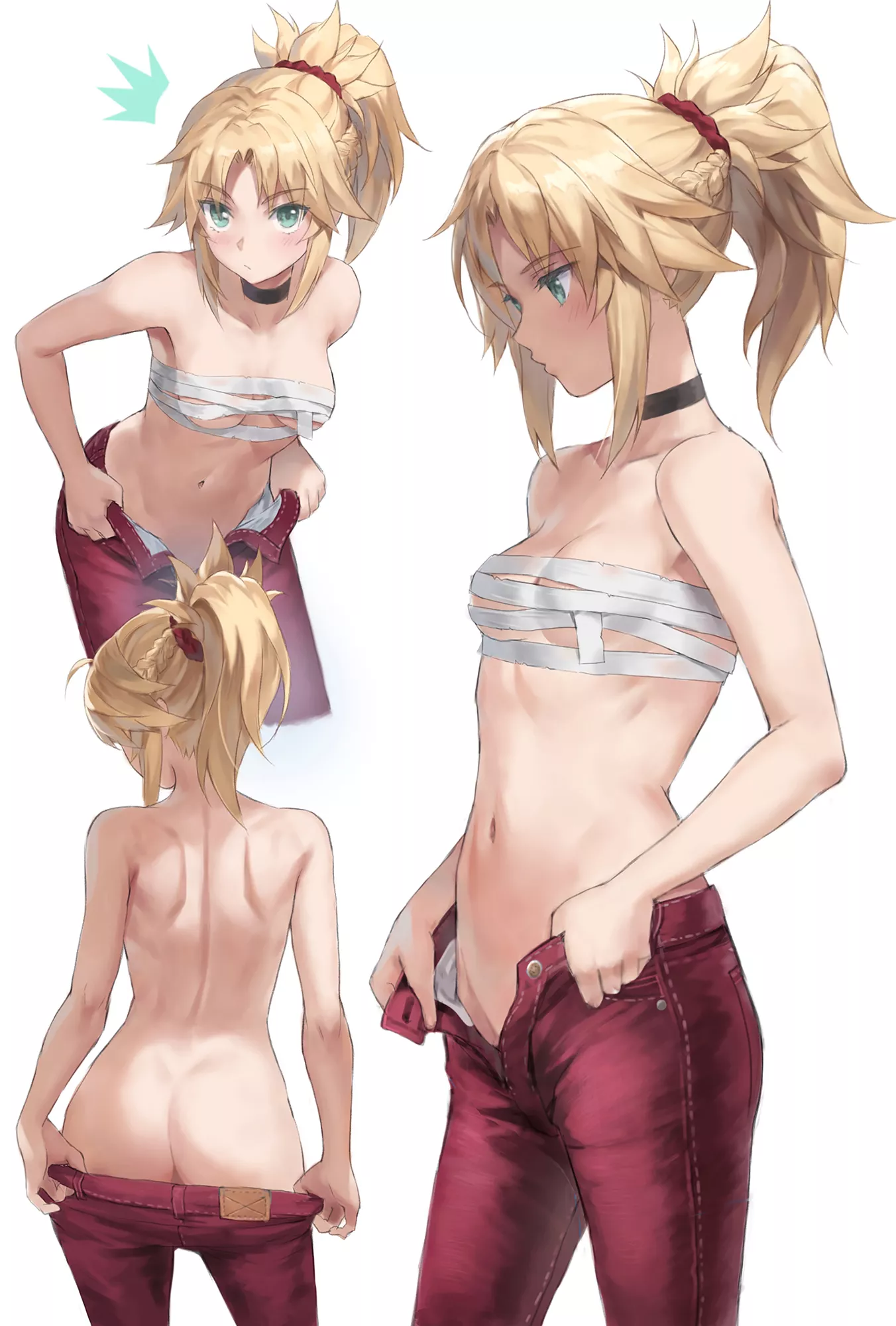 Mordred red jeans (tonee) [Fate/stay grand order] [Fate/apocrypha] posted by Chipmunk646
