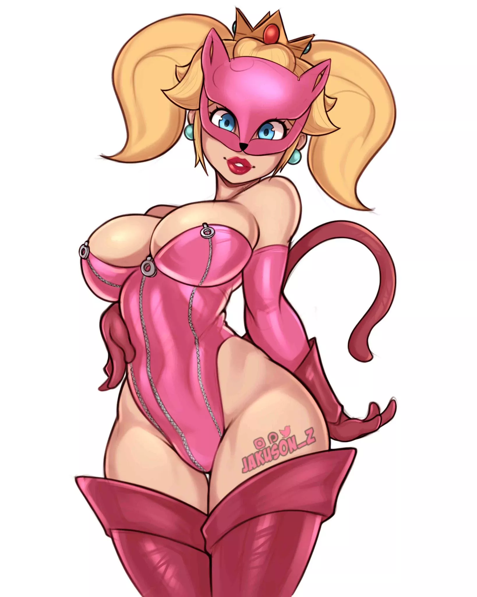 Princess Peach tries kinky outfit (Jakuson_Z) posted by ObserveAndHerve