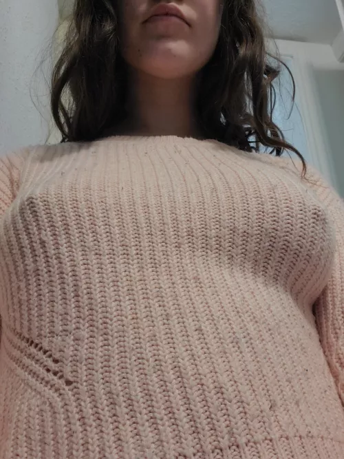 So cozy to go braless in a sweater by thesluttylittleminx