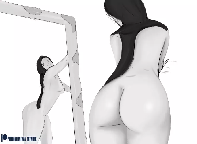 Thick Arab Hijabi by maa_artist