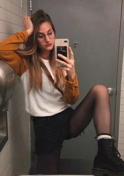 Tight black shorts from the front by stoneyghostkitten