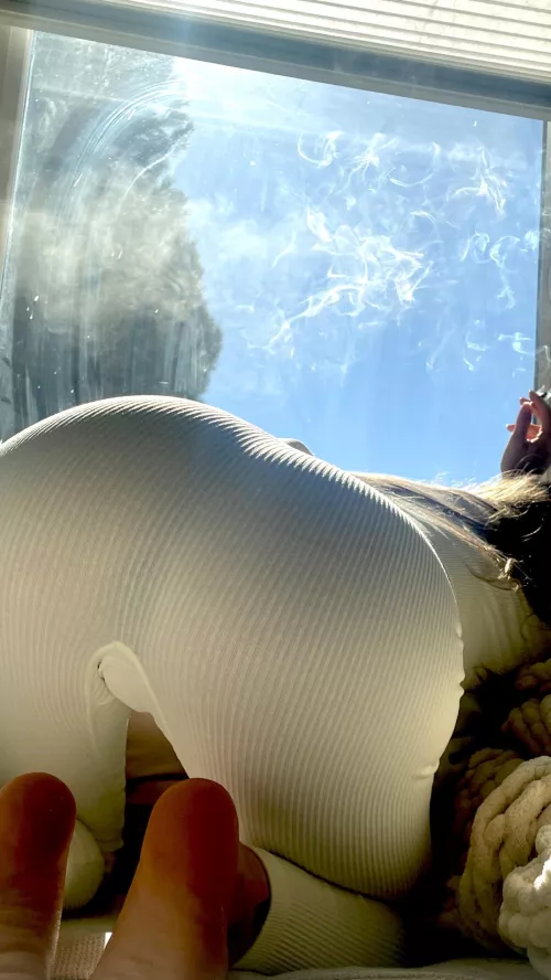 White yoga pants always seems like a good idea by avajane_xoxo