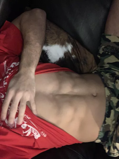 23 USA Fit with abs looking to LIVE JERK (8+ inches) bwc++ verbal++ usa++ live jerk++ Snap: Nickg3567 by Hairy-Effort