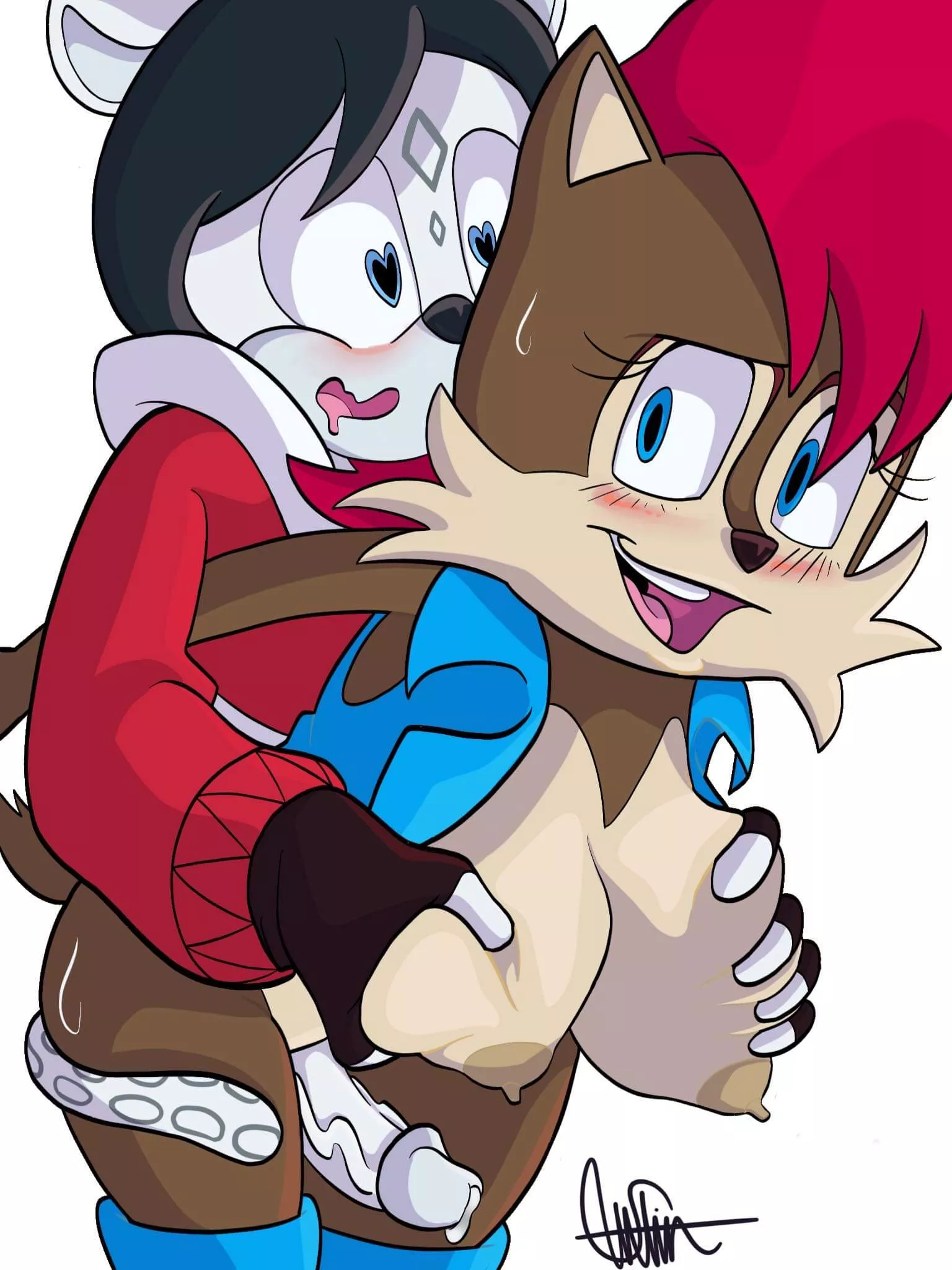 Here's a recent commission I did! Mine are open, so please stop by! posted by SenpaiSlime8928