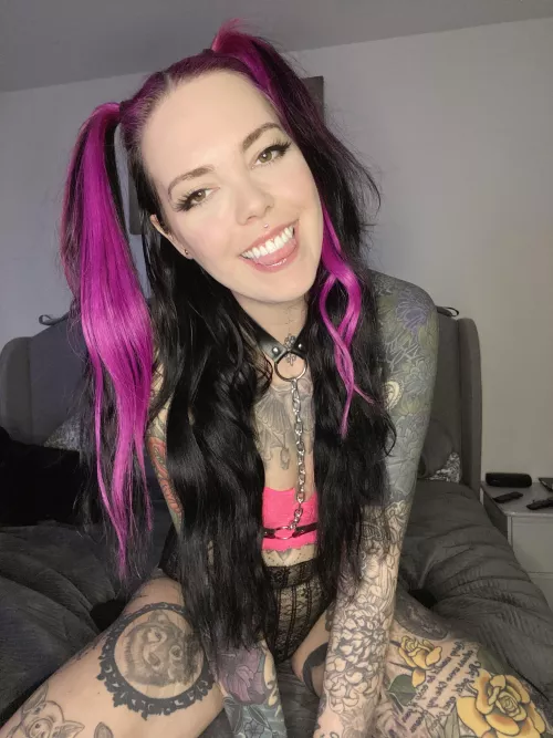 Just a happy lil tattooed doll ready to play by darling-rain