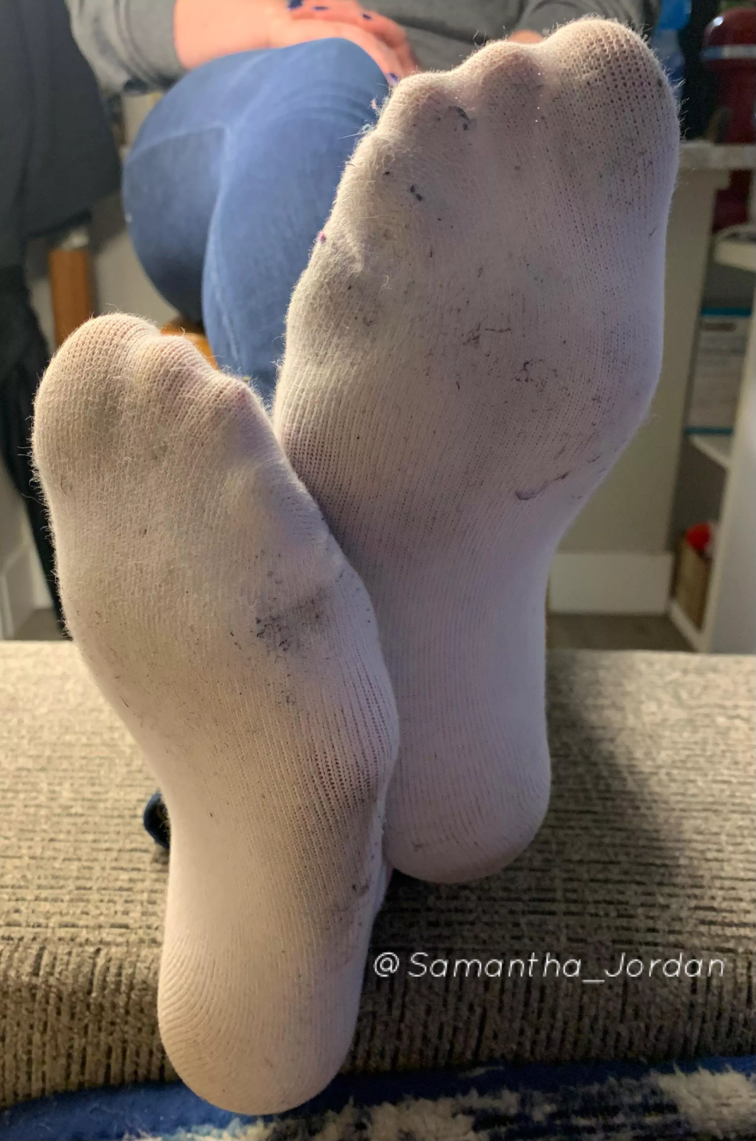 Just gonna leave my smelly socks in your face! Take a whiff of that amazing smell! posted by Ok_Gift_1925