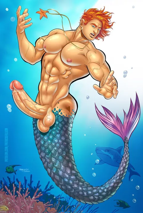 Mermaid Prince (Patrick Fillion) by KriKosMat
