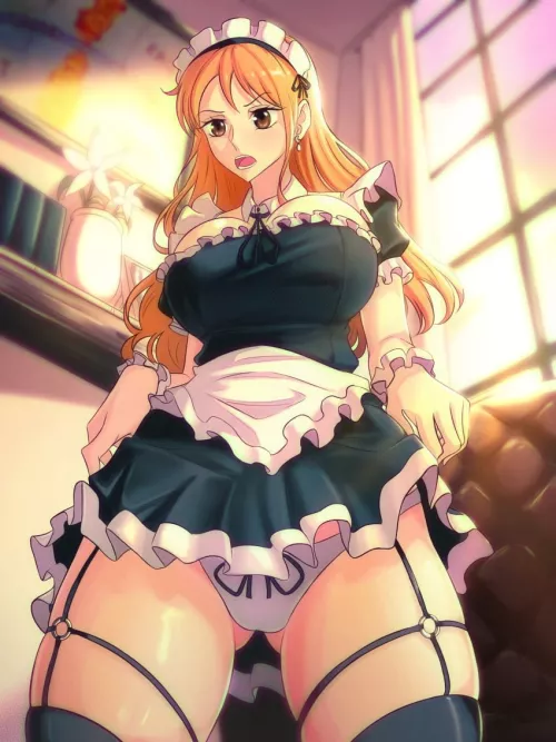 nami as Maid by ImportanceAromatic50