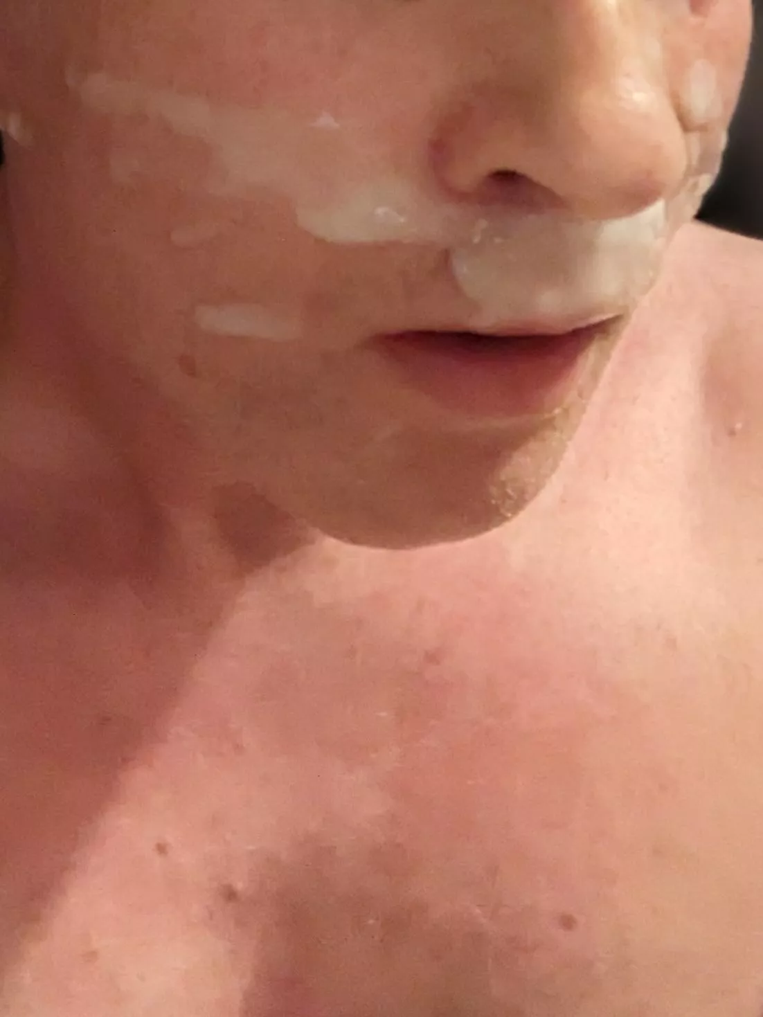 Nice self facial 💦 posted by gb888uk