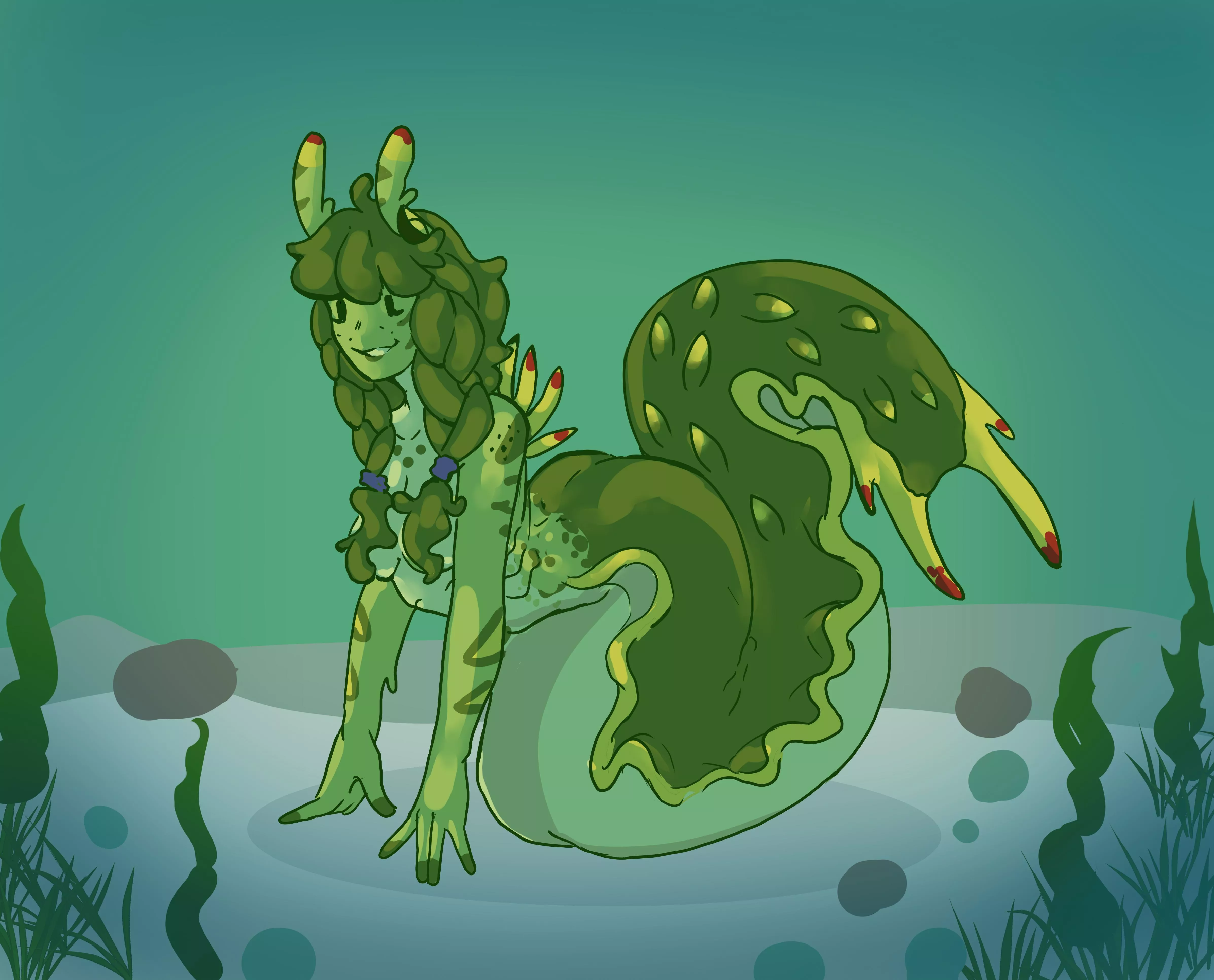 [OC] Nudibranch Mermaid posted by Bondead