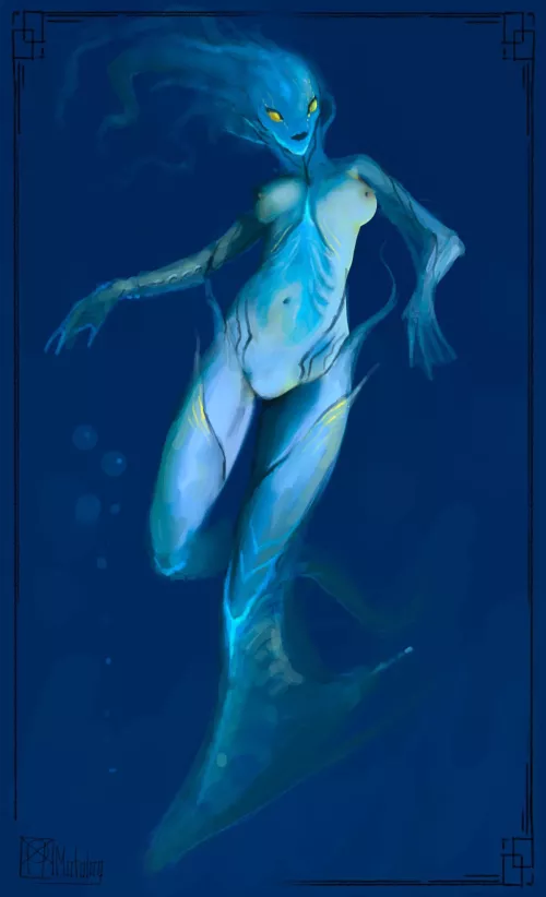 [OC] Underwater creature by Njarla