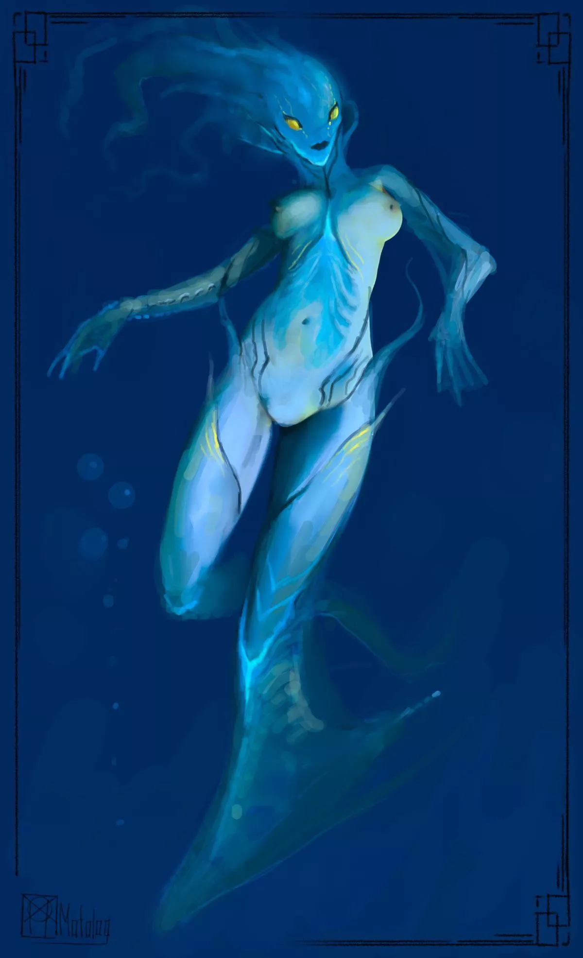 [OC] Underwater creature posted by Njarla