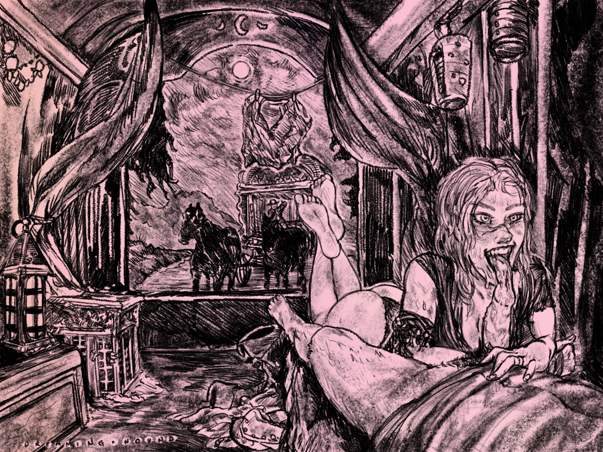 (OC) Wanted outlaw paying for a ride out of town posted by Dreaming-Hound