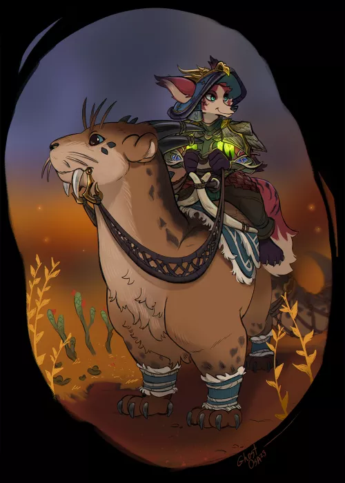 One more vulpera (by me). I just love drawing otters and foxes too much T_T by Bhismum