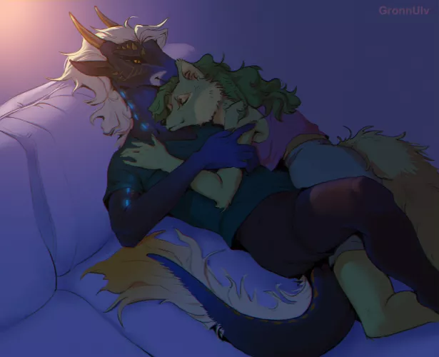 Our fursonas ♥ by gronnulv