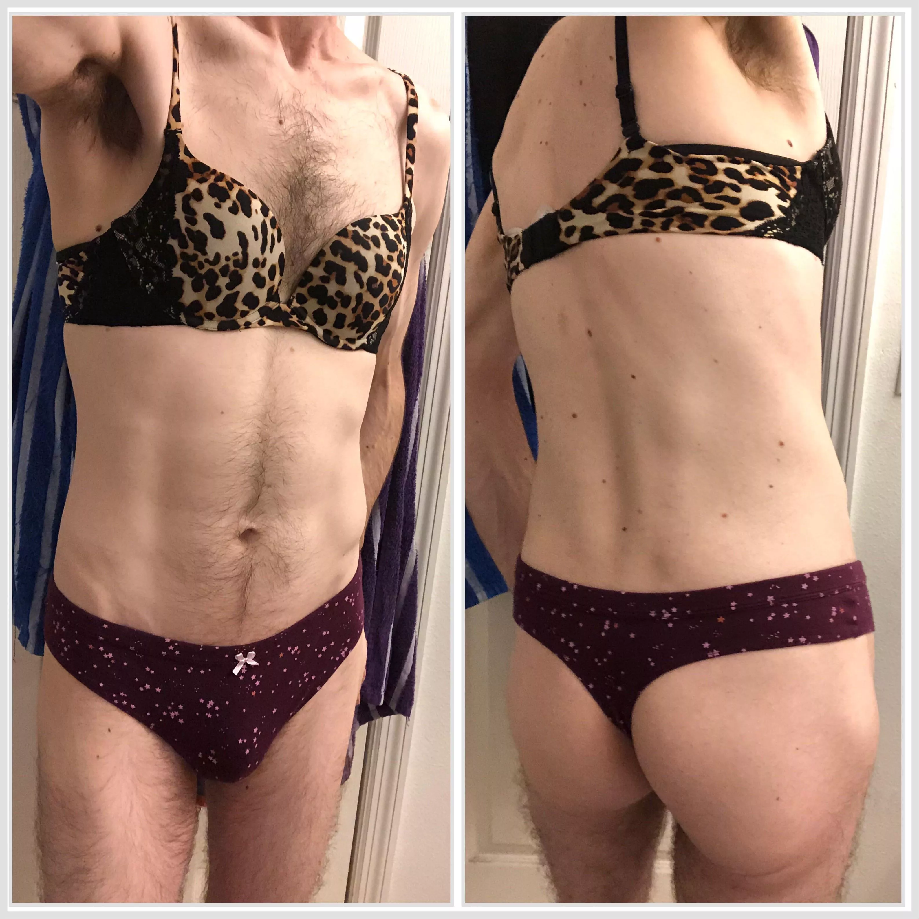 Stripping down after dressing up. posted by iwearVS