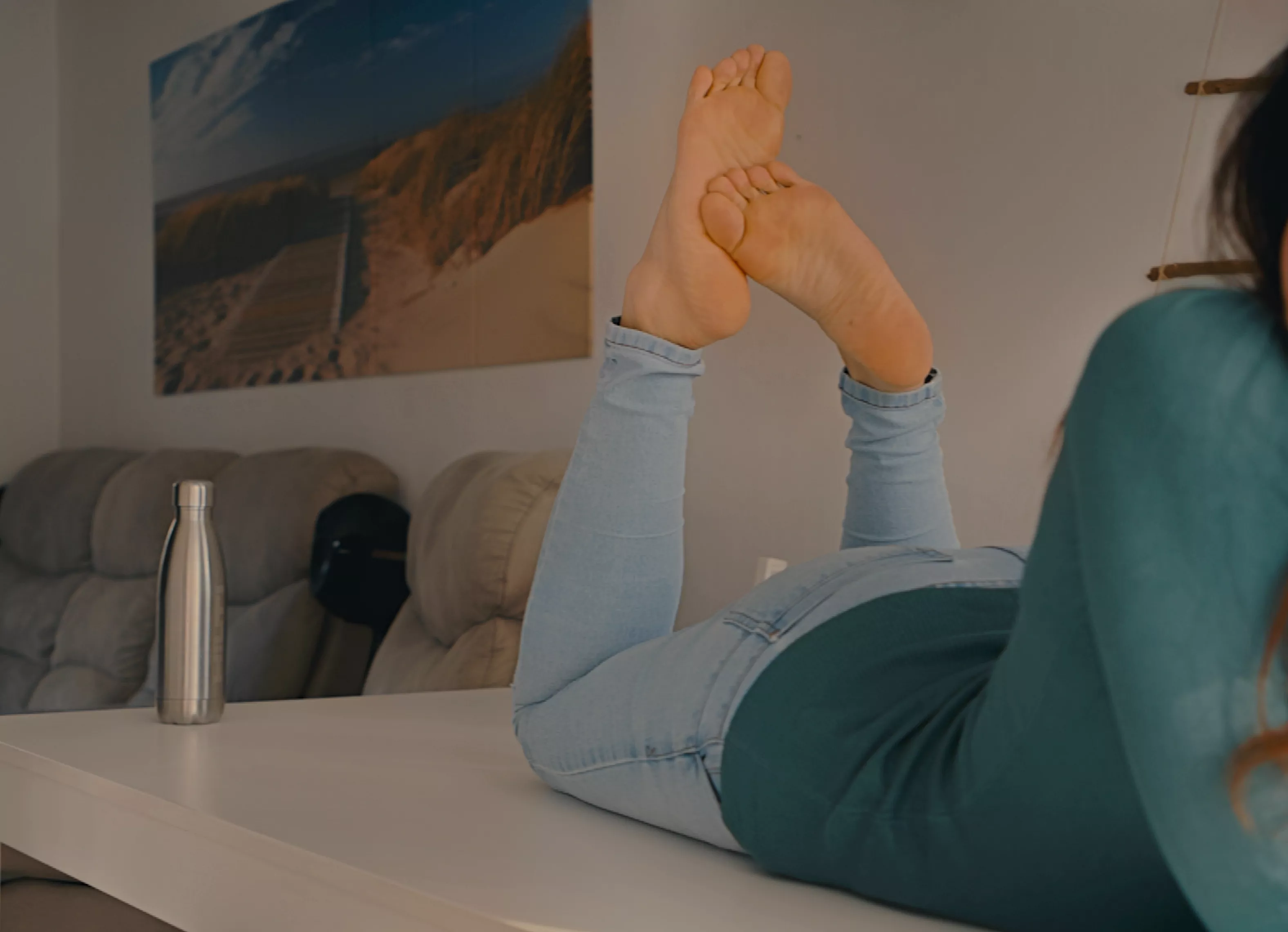 What about licking my soles clean while I'm in the pose?! ❤️ posted by House_of_Ester