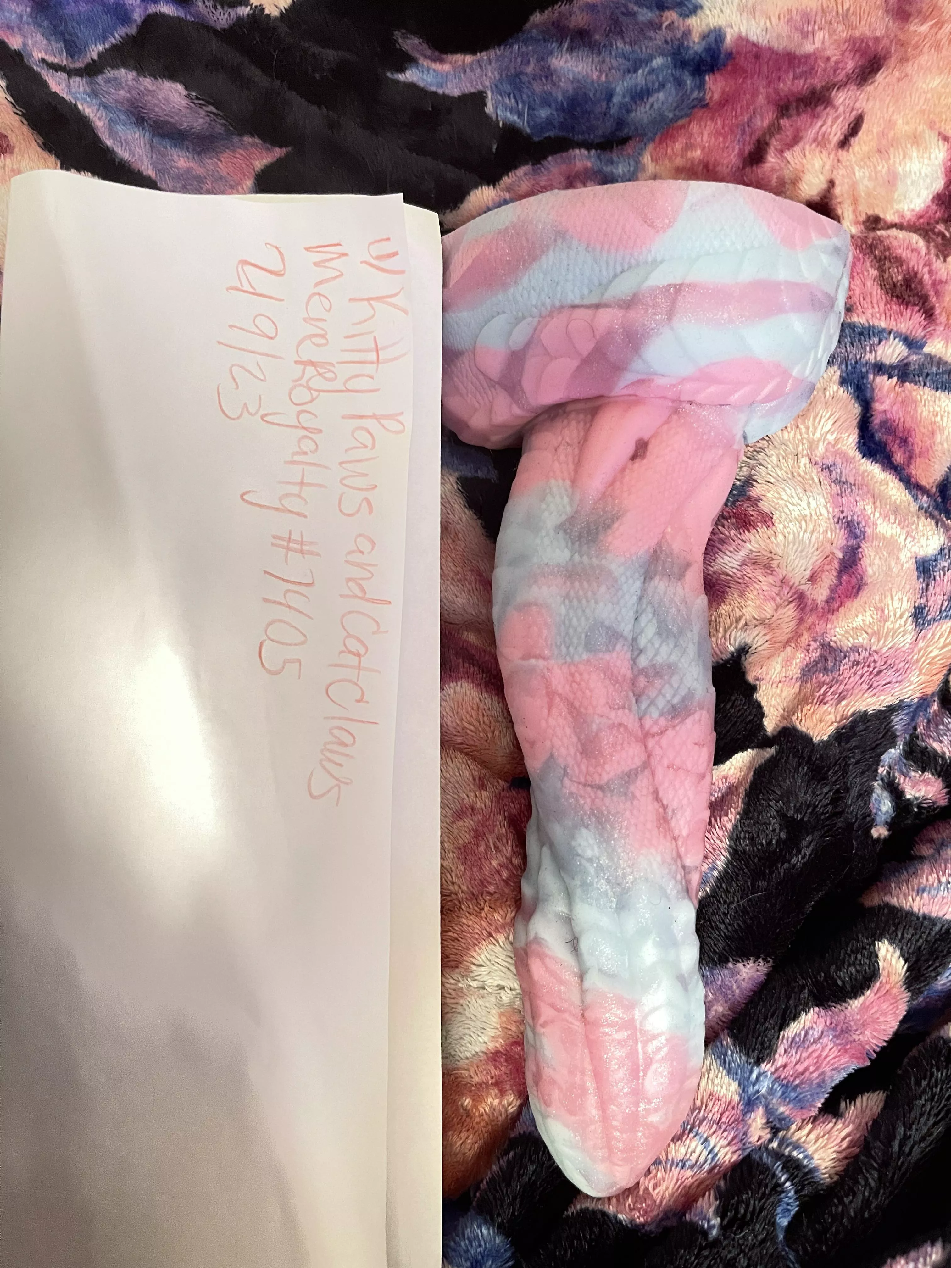 WTS USA Medium/Soft Pastel Vulpine Orochi with suction cup $125 posted by KittyPawsandCatClaws