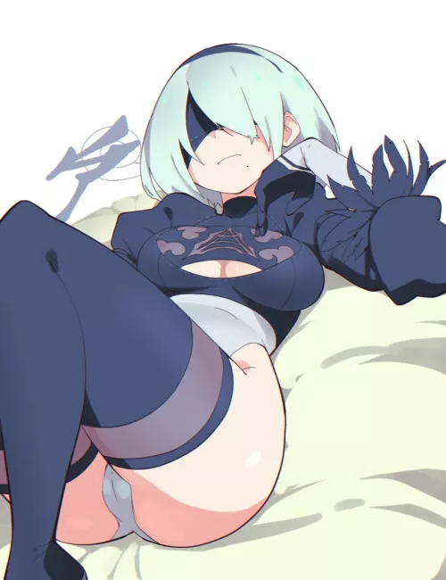 2B needs company on the bed (Aetherion) by SoManyCookies