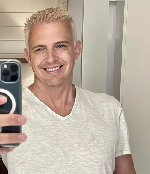 A follow up to last night’s post. I bleached my hair. My driver’s license says 48. But my hair says “desperate for attention.” by OakCreek26055