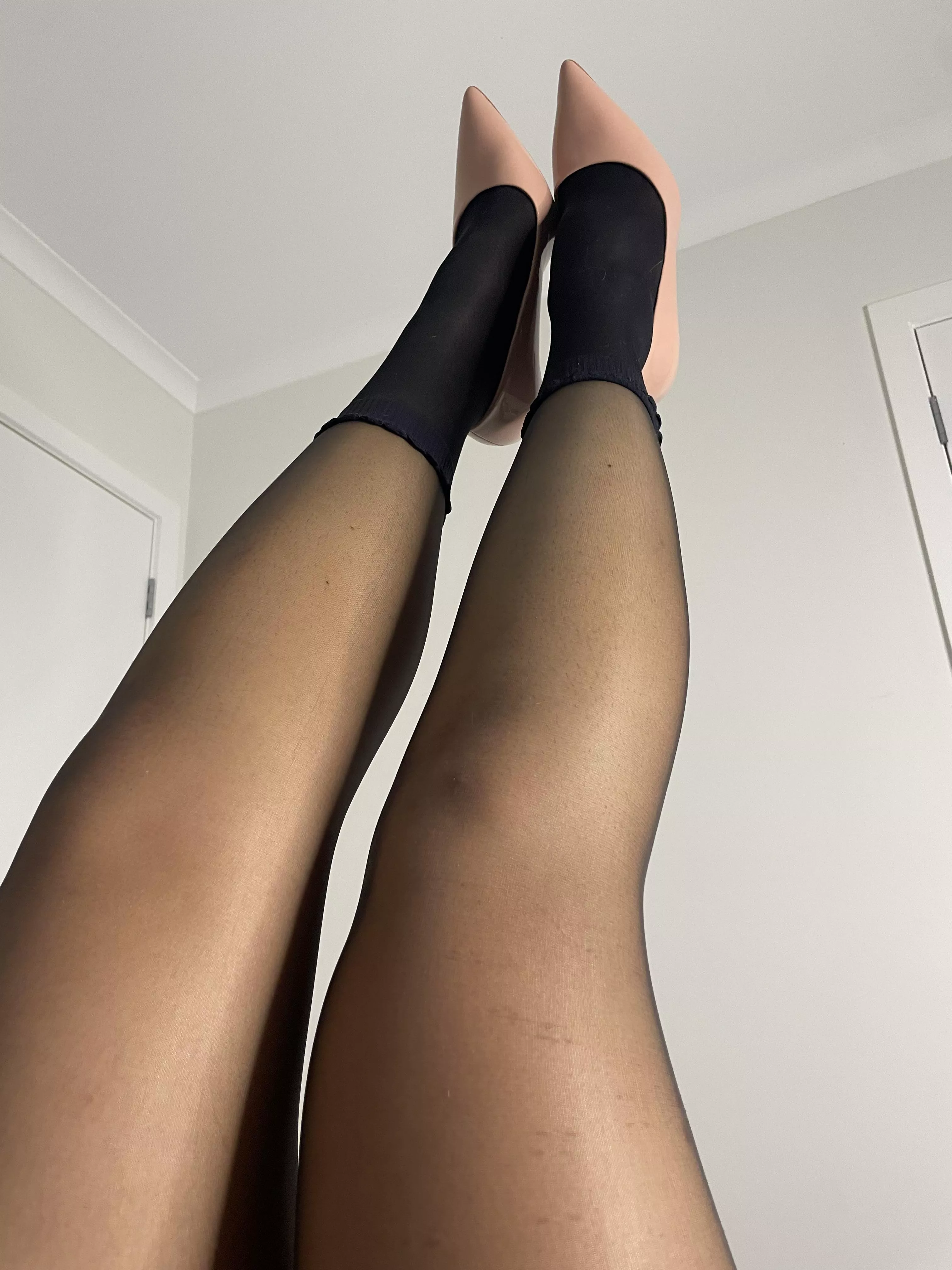 Black pantyhose is my everyday classic posted by Sweet-cheek-