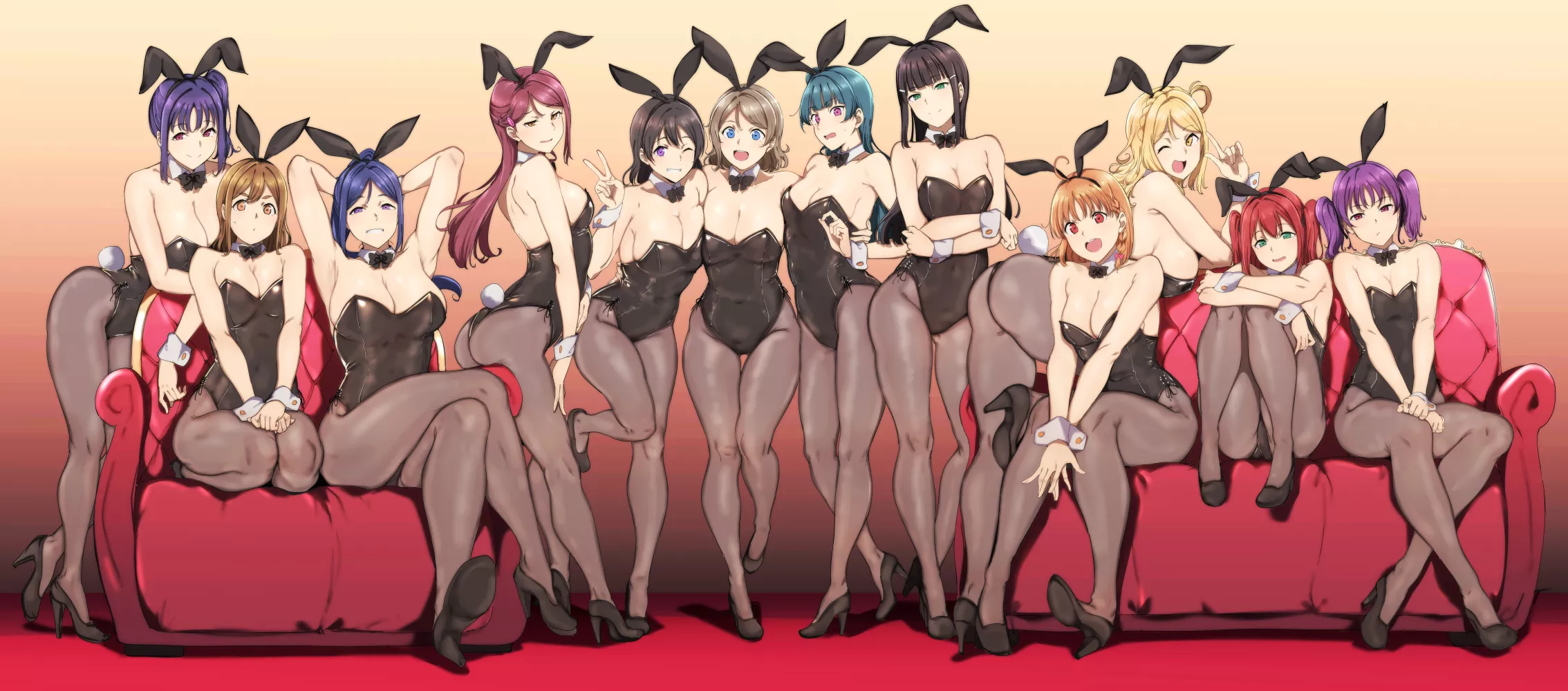 Bunny girls [Love Live! Sunshine!!] posted by x54dc5zx8