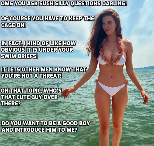 Don't be embarrassed, just be a good boy for her. by nubsimp