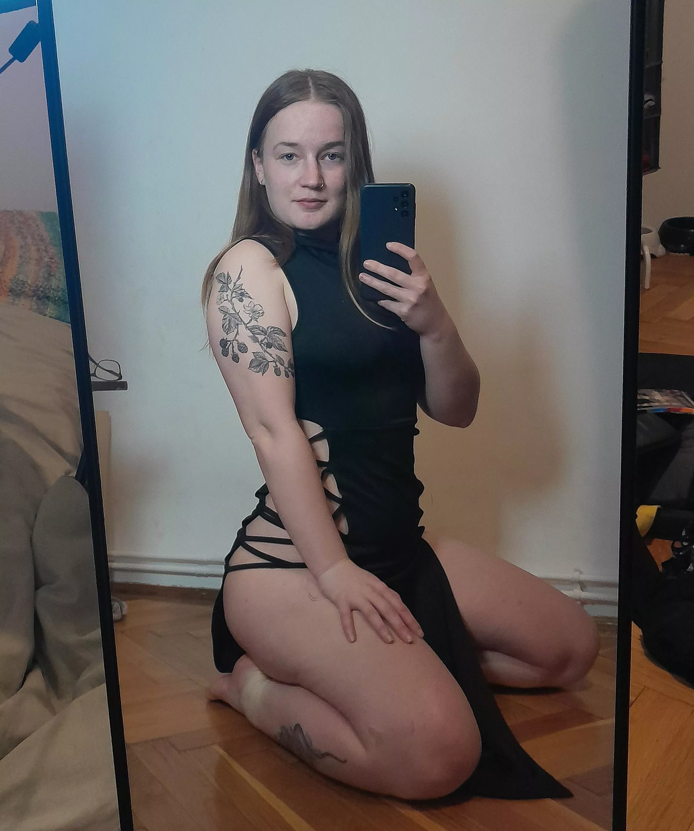 First time trying on this dress after getting my new tattoo posted by SensualNature99