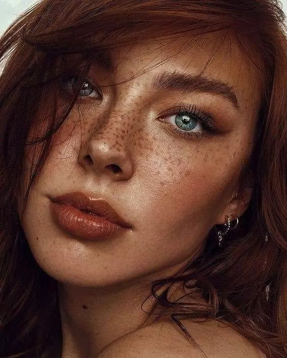 Freakled face blue eyed redhead posted by Due_Reputation_3525