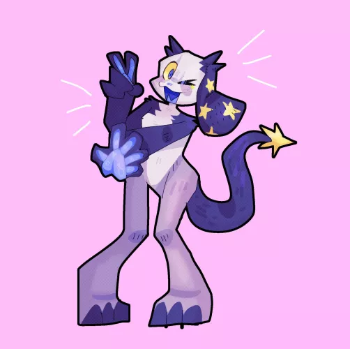 goofy dog (art by me) by zeveneo