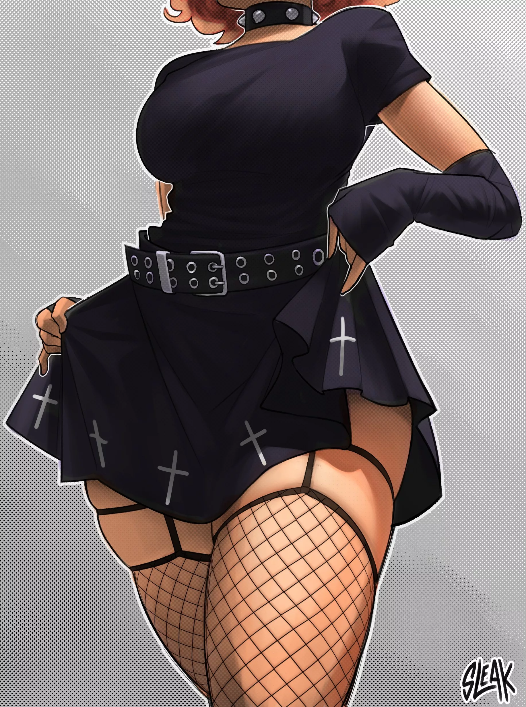 Goth girl thighs posted by Sapphirewashere