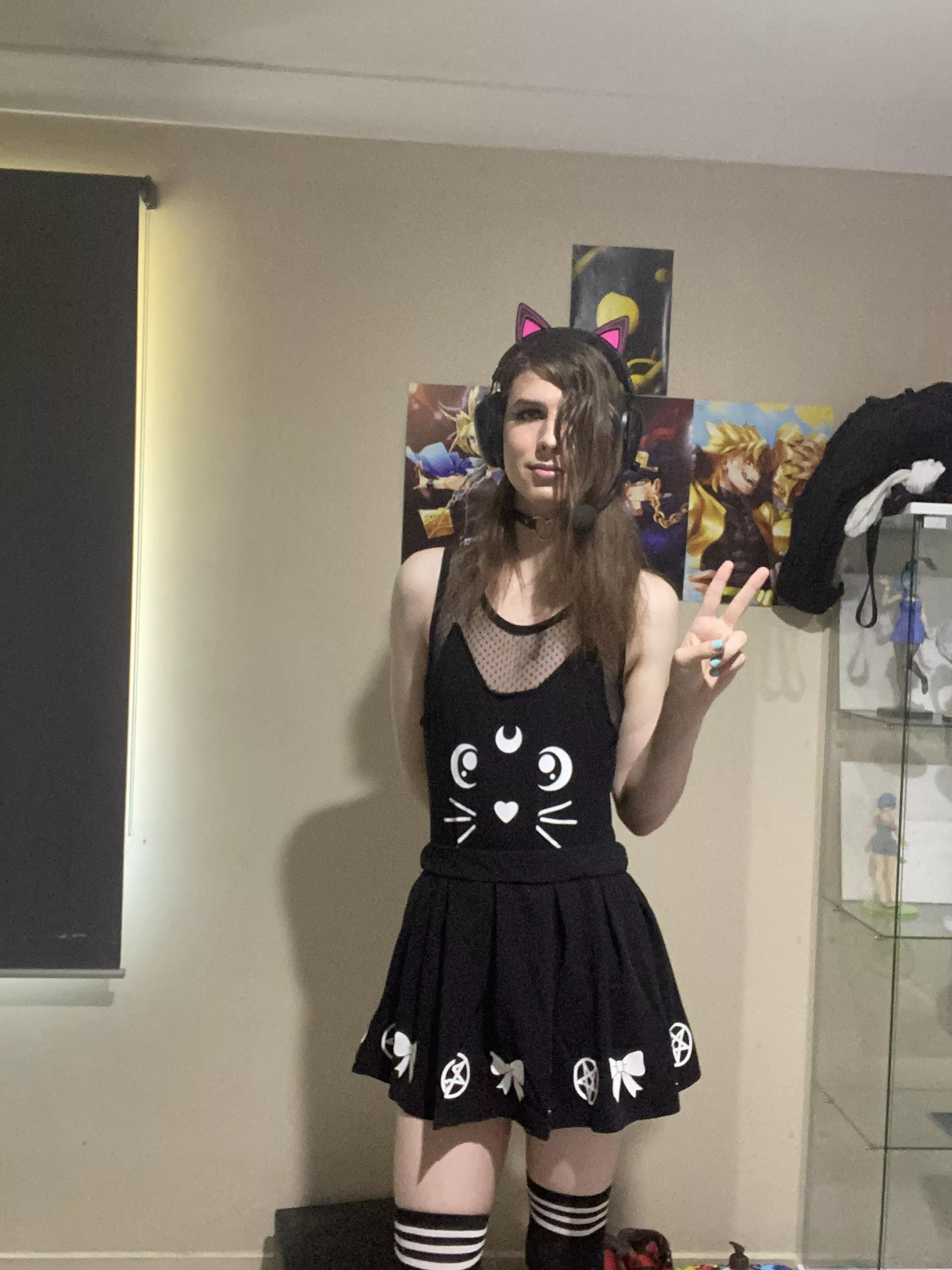 Happy femboy Friday today outfit hope you like it posted by Confident-Afternoon9