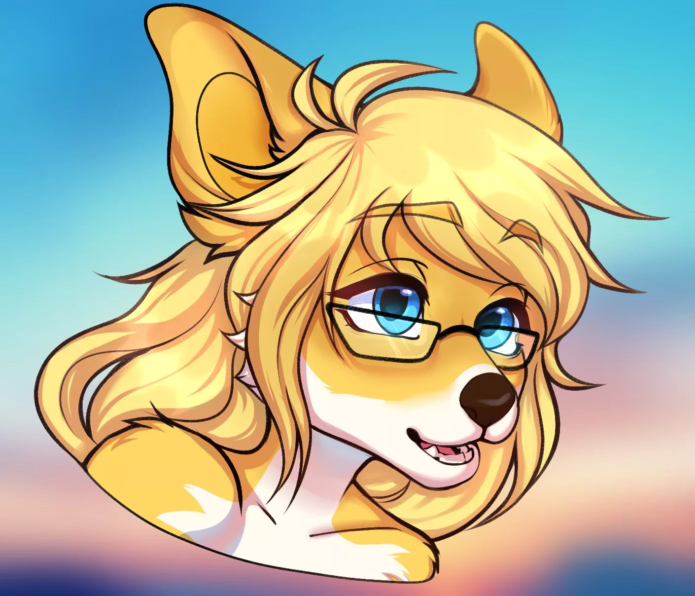 headshot commission by me | sprout_arts on twitter posted by bitesize_art