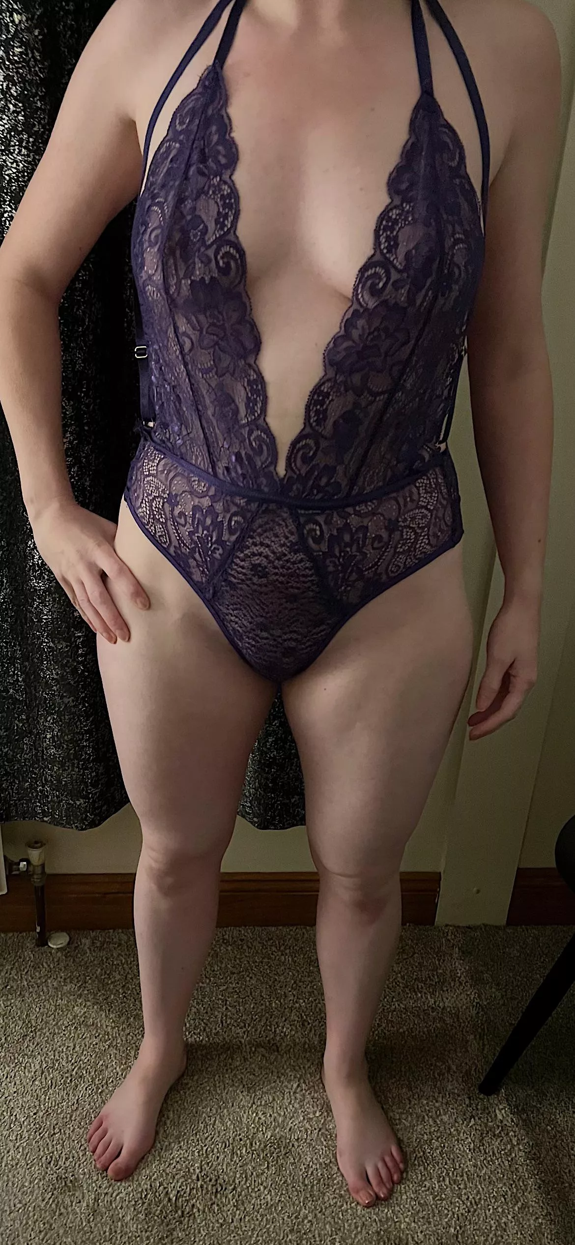 Hope this purple one piece catches your eye posted by NewCouple33