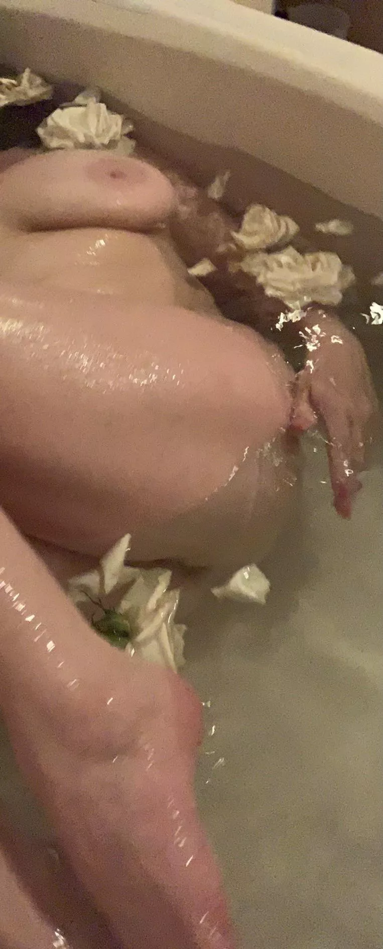 I love how rose petals in a bathtub feels on my skin. posted by Jupiterlightgodess