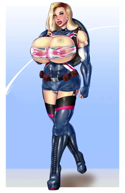 Latex Bimbo Captain Carter (HotSriracha ) [Marvel] by sequence_string