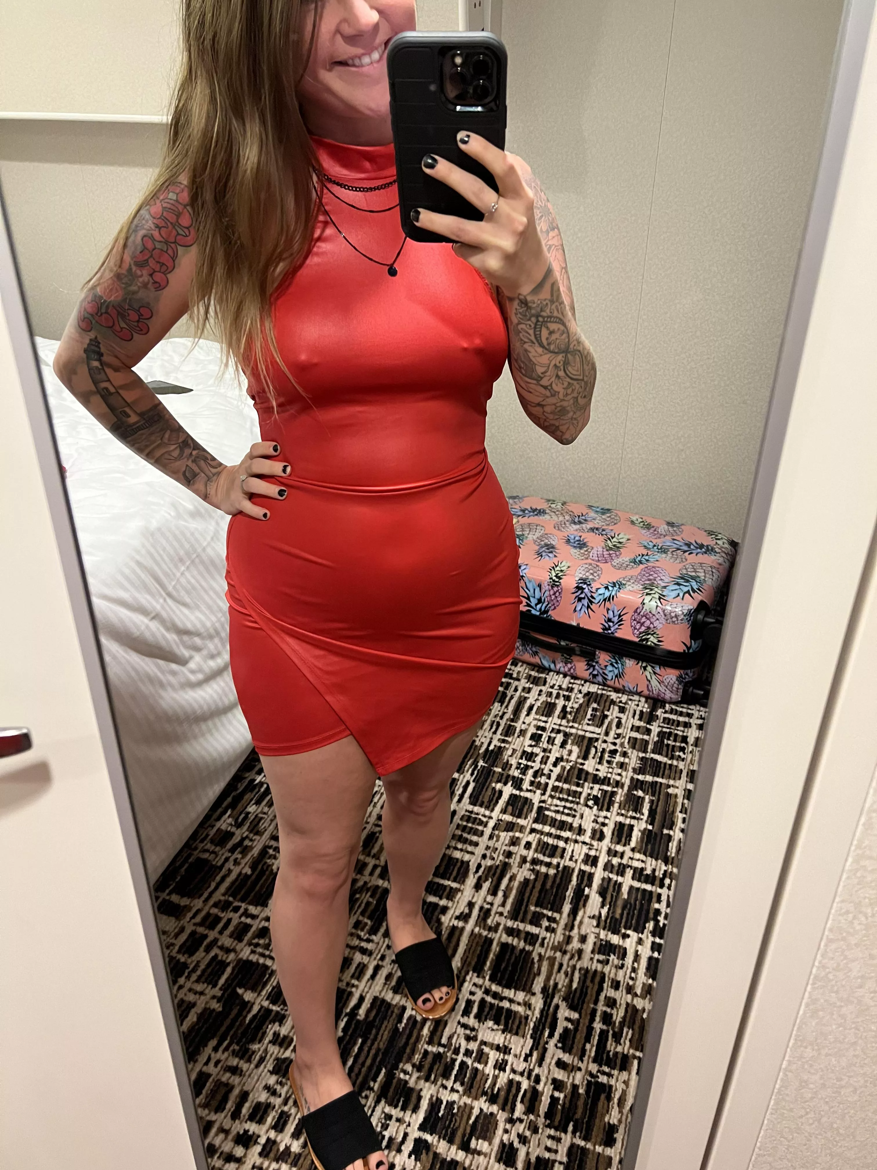 Love Dresses That Show Off My Nips! posted by TattedBlondeshell