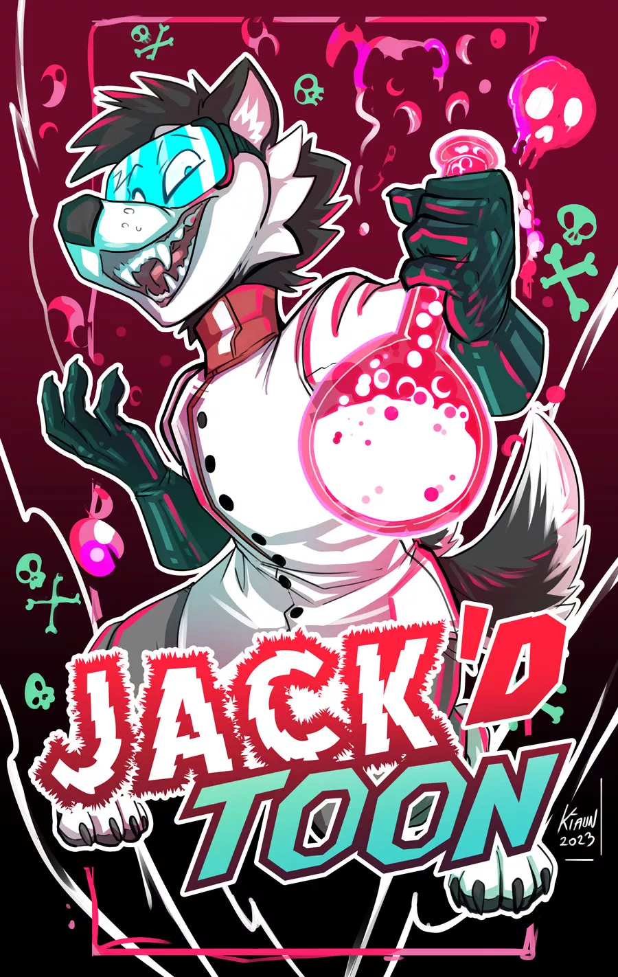 Mad scientist badge (art by me) posted by derideal