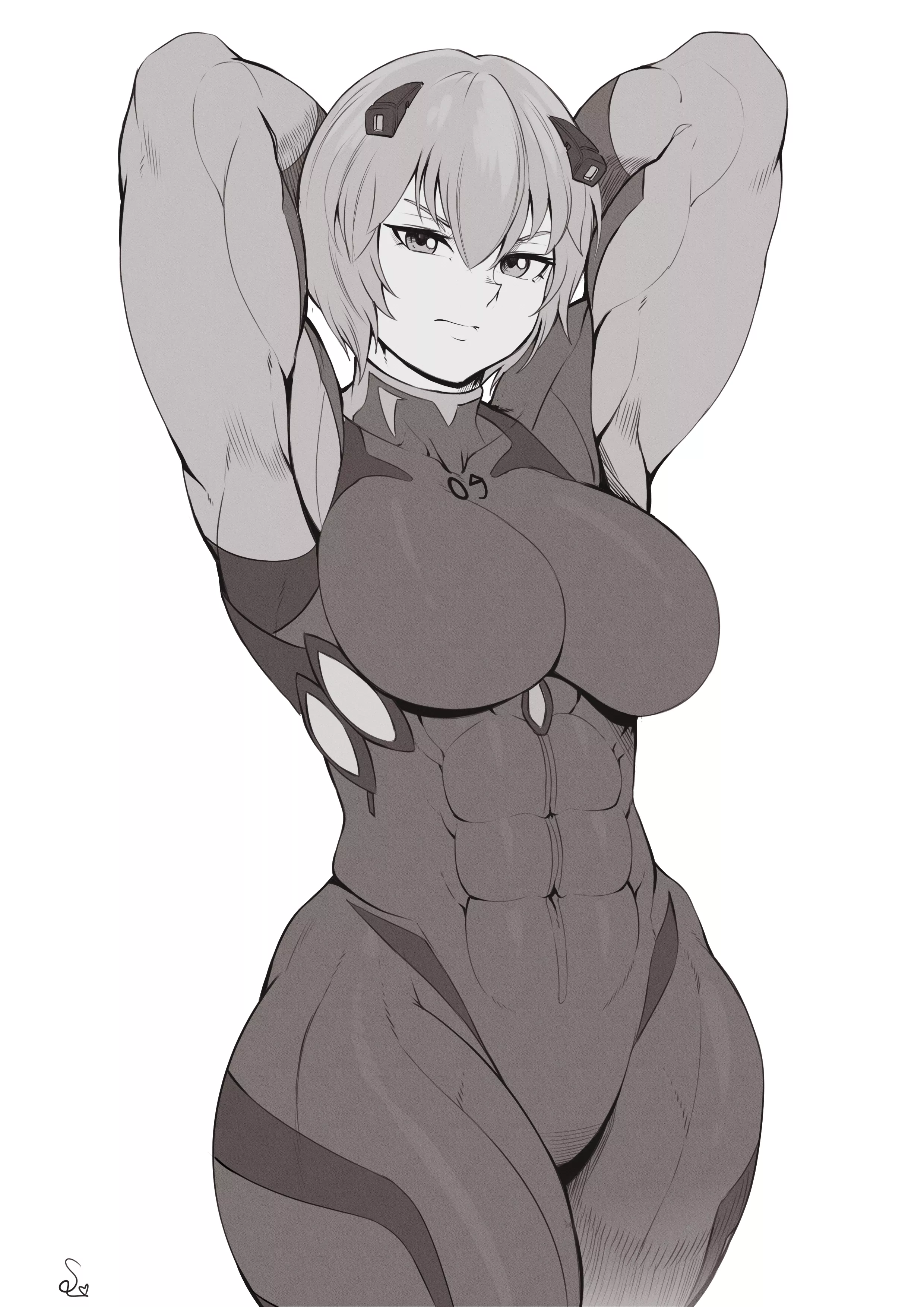 Muscular Rei [Artist: SpeedL00ver] posted by ComaOfSouls