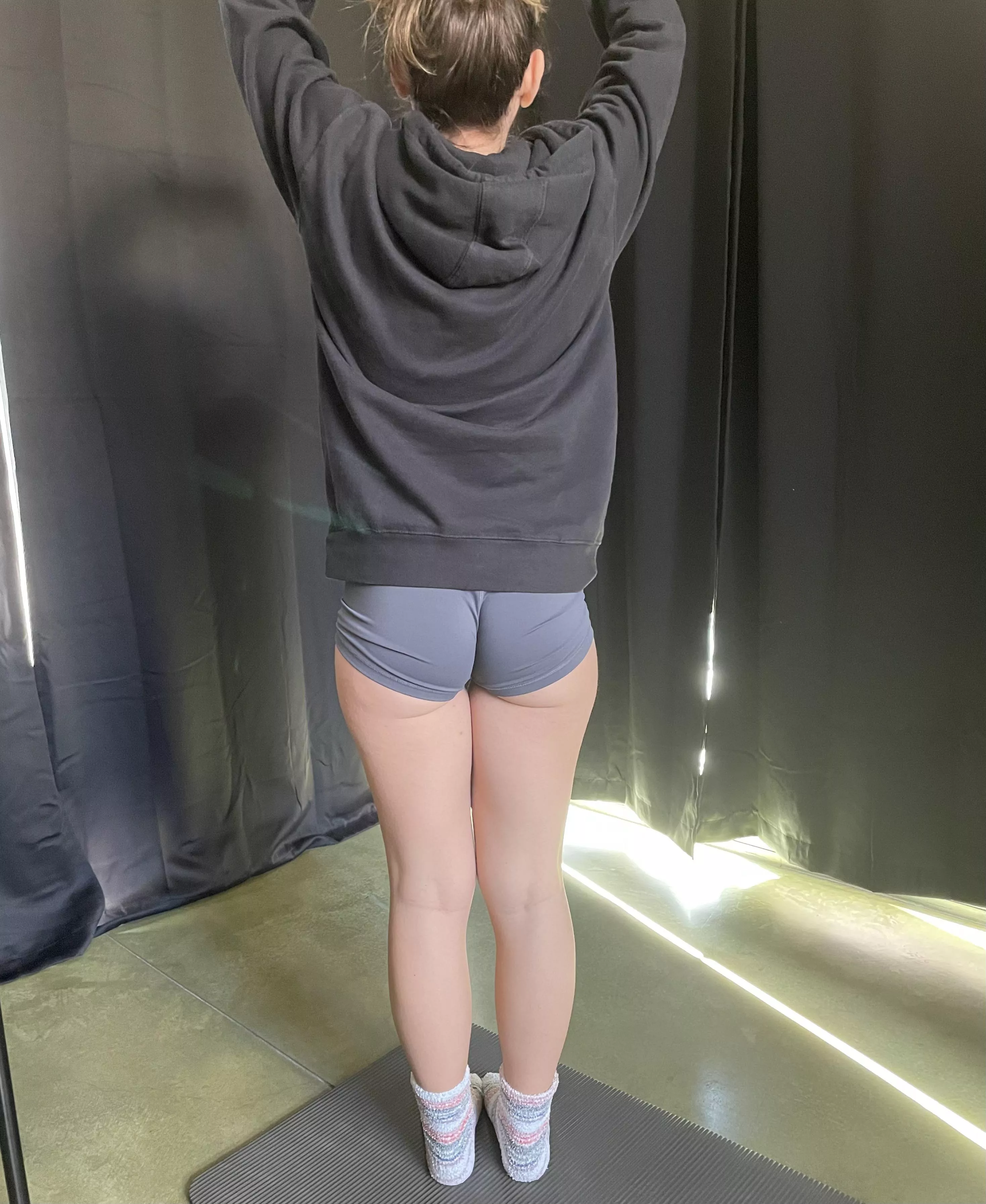 My yoga shorts always end up like this ☺️ posted by Emmashared