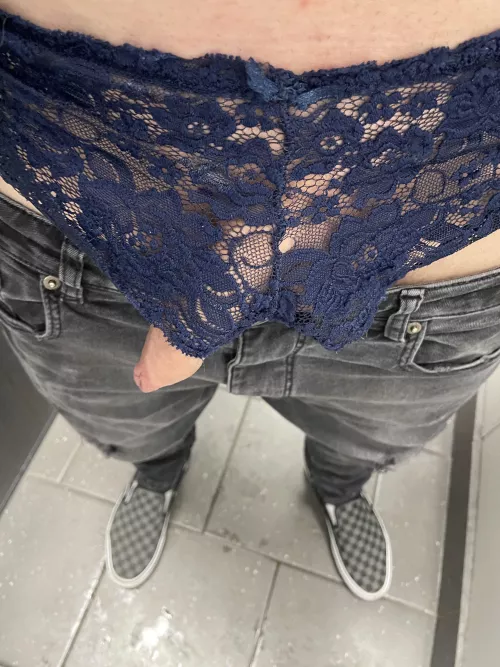 Went out with my wife’s panties on under my jeans.. by lonlierthangod30