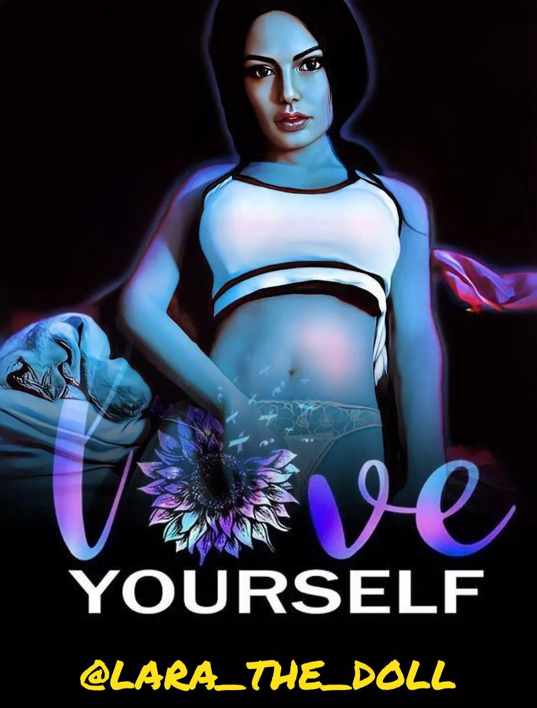 You can catch Lara being a bit more risque on her Instagram posted by ocelotrevolverco