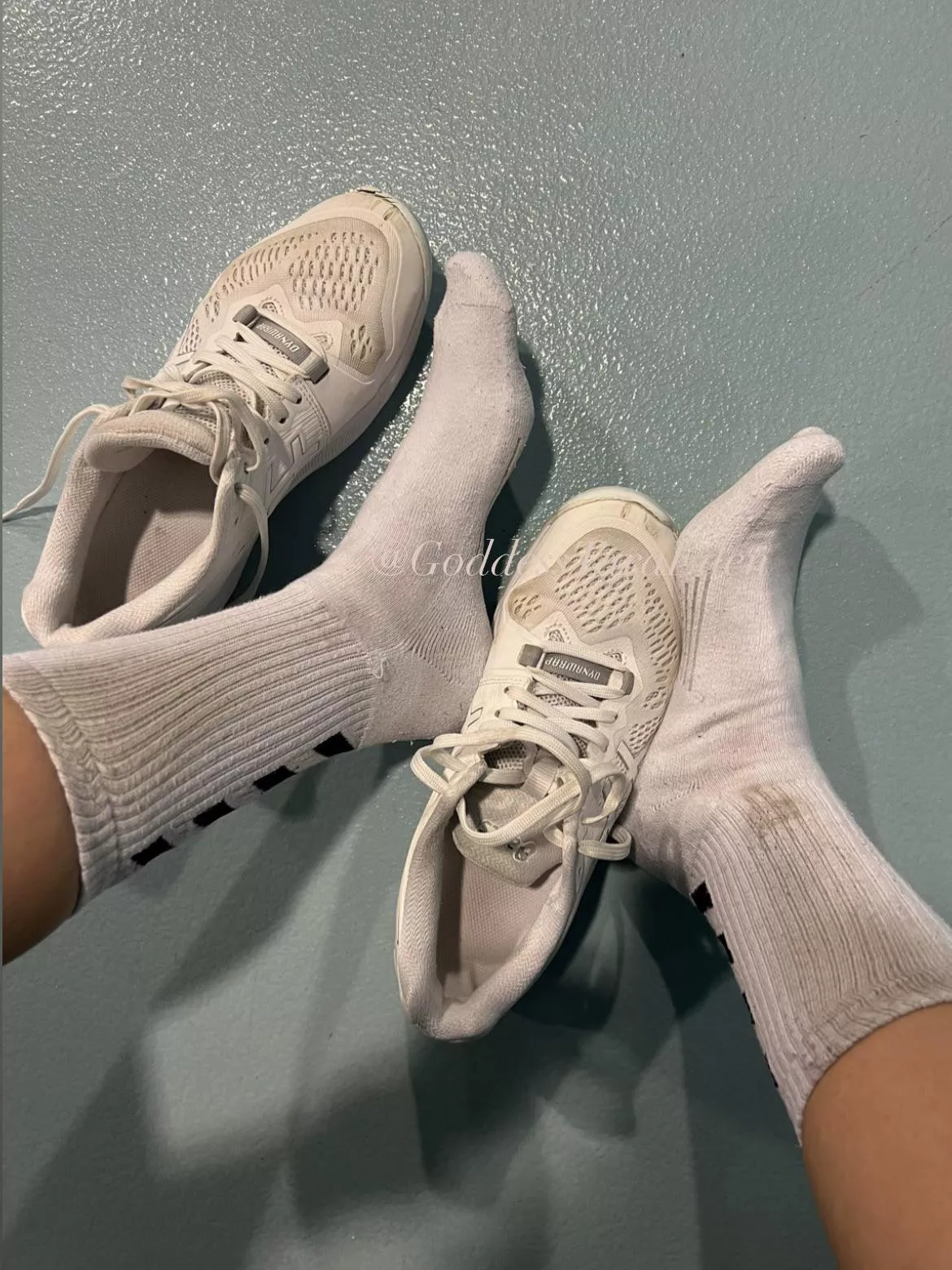 after practice socks - they’re dripping in sweat! posted by GoddessTaraEden