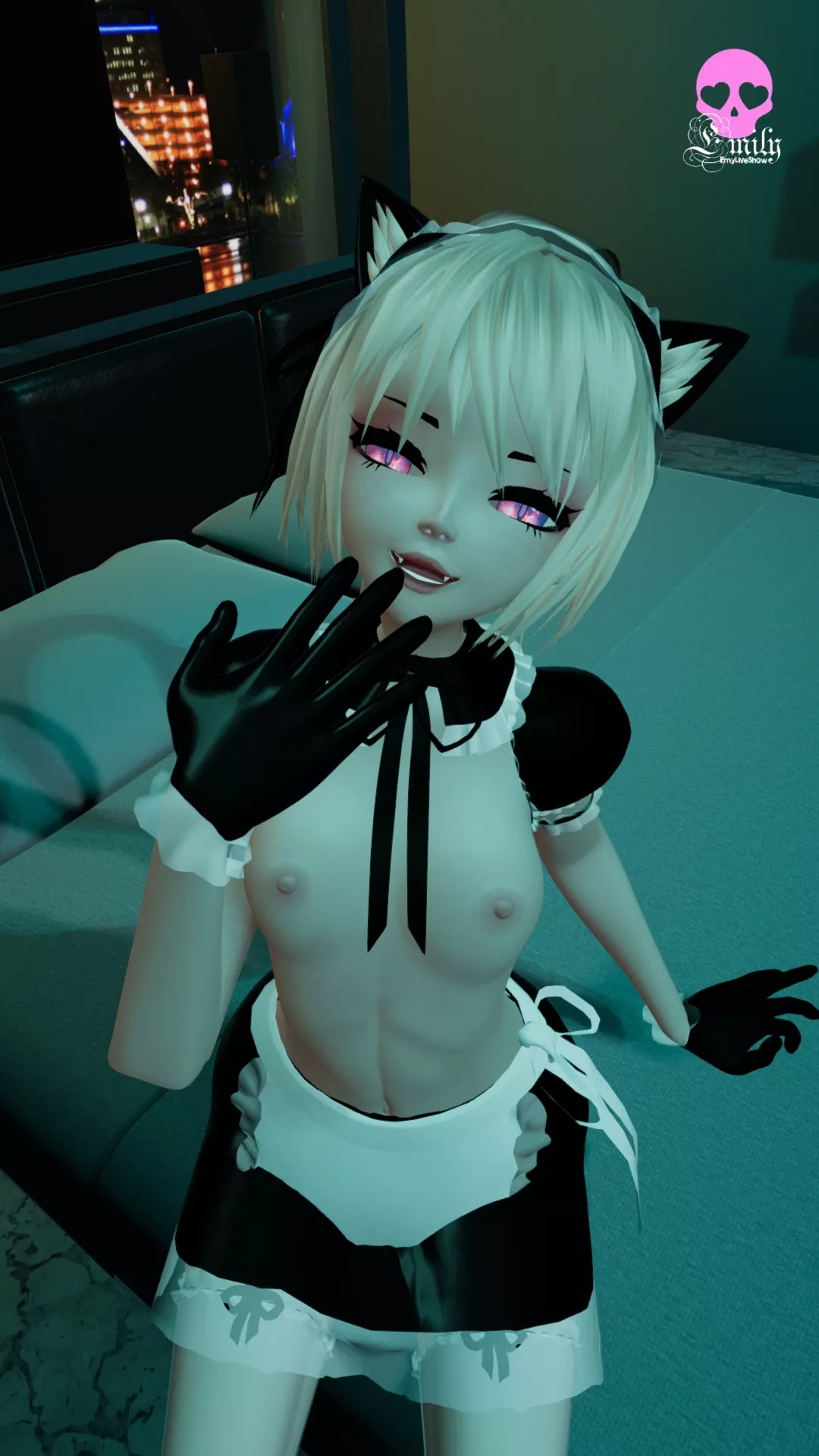 Ahhh.. such a naughty thoughts i read in your eyes, Master 😈 https://chaturbate.com/emyliveshow posted by EmyLiveShow